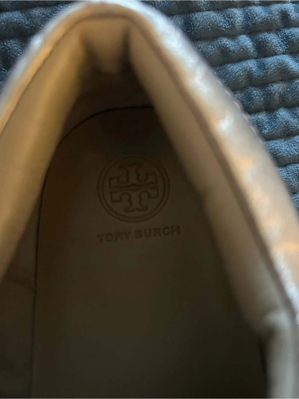 Tory Burch Gold Metallic Leather Lace-Up Sneakers